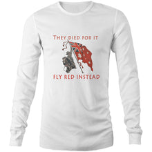 Load image into Gallery viewer, Red Instead Mens Long Sleeve