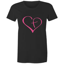 Load image into Gallery viewer, Heart Cross Womens Classic
