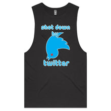 Load image into Gallery viewer, Shot Down by Twitter Mens Tank