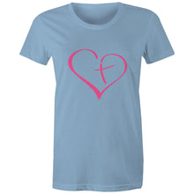 Load image into Gallery viewer, Heart Cross Womens Classic