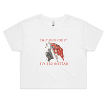 Load image into Gallery viewer, Red Instead Womens Crop