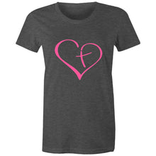 Load image into Gallery viewer, Heart Cross Womens Classic
