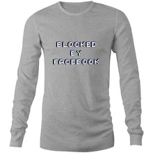 Load image into Gallery viewer, Blocked By Facebook Mens Long Sleeve