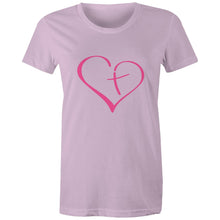 Load image into Gallery viewer, Heart Cross Womens Classic