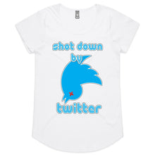 Load image into Gallery viewer, Shot Down by Twitter Womens Scoop
