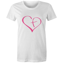 Load image into Gallery viewer, Heart Cross Womens Classic