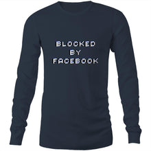 Load image into Gallery viewer, Blocked By Facebook Mens Long Sleeve