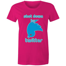 Load image into Gallery viewer, Shot Down by Twitter Womens Classic