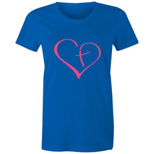 Load image into Gallery viewer, Heart Cross Womens Classic