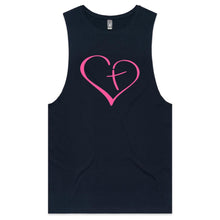 Load image into Gallery viewer, Heart Cross Mens Tank