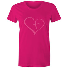 Load image into Gallery viewer, Heart Cross Womens Classic