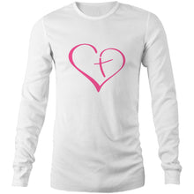 Load image into Gallery viewer, Heart Cross Mens Long Sleeve