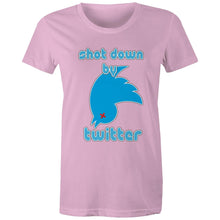 Load image into Gallery viewer, Shot Down by Twitter Womens Classic