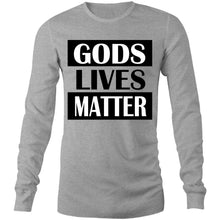 Load image into Gallery viewer, Gods Lives Matter Mens Long Sleeve - Light