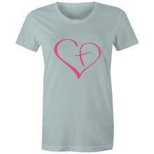 Load image into Gallery viewer, Heart Cross Womens Classic