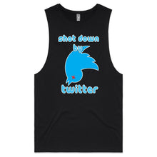 Load image into Gallery viewer, Shot Down by Twitter Mens Tank