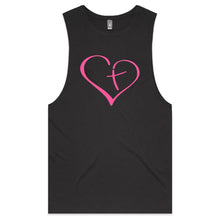 Load image into Gallery viewer, Heart Cross Mens Tank