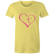 Load image into Gallery viewer, Heart Cross Womens Classic