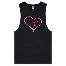 Load image into Gallery viewer, Heart Cross Mens Tank