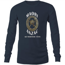 Load image into Gallery viewer, Maori Anzac Mens Long Sleeve - Dark