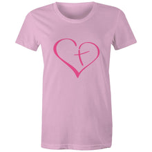 Load image into Gallery viewer, Heart Cross Womens Classic