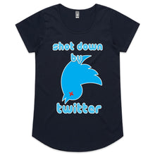 Load image into Gallery viewer, Shot Down by Twitter Womens Scoop