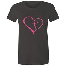 Load image into Gallery viewer, Heart Cross Womens Classic
