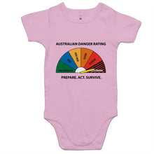 Load image into Gallery viewer, Danger Rating Baby Onesie