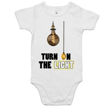 Load image into Gallery viewer, Turn On The Light Baby Onesie