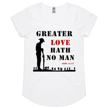 Load image into Gallery viewer, Greater Love Womens Scoop