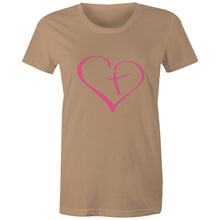 Load image into Gallery viewer, Heart Cross Womens Classic