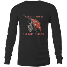 Load image into Gallery viewer, Red Instead Mens Long Sleeve