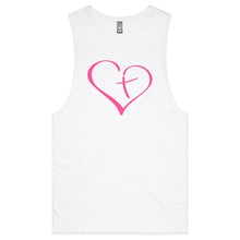 Load image into Gallery viewer, Heart Cross Mens Tank