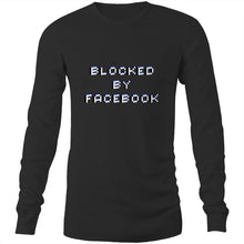 Load image into Gallery viewer, Blocked By Facebook Mens Long Sleeve