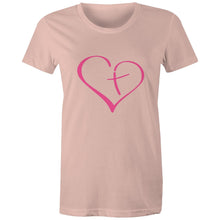Load image into Gallery viewer, Heart Cross Womens Classic