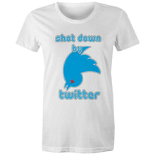 Load image into Gallery viewer, Shot Down by Twitter Womens Classic