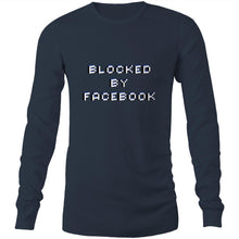 Load image into Gallery viewer, Blocked By Facebook Mens Long Sleeve
