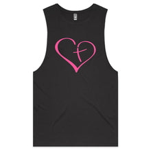 Load image into Gallery viewer, Heart Cross Mens Tank
