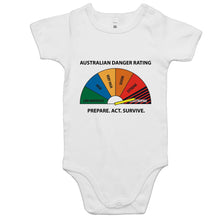 Load image into Gallery viewer, Danger Rating Baby Onesie

